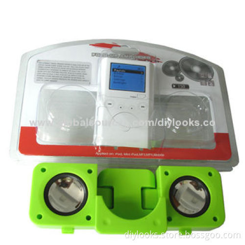 Foldable Portable Mini Surround Sound Speaker for iPod, Mobile, MP3 & MP4